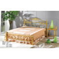 Pintura de oro Dormitorio / Hotel Muebles Cama de metal (602 #)